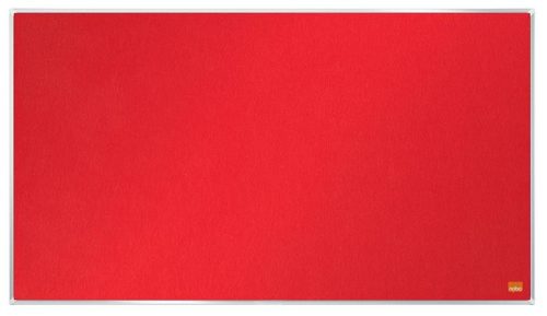 Textiltábla, széles képarány, 40/89x50cm, alumínium keret, NOBO Impression Pro, piros (VN5420)
