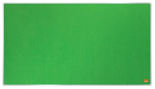 Textiltábla, széles képarány, 70/155x87 cm, alumínium keret, NOBO Impression Pro, zöld (VN5427)
