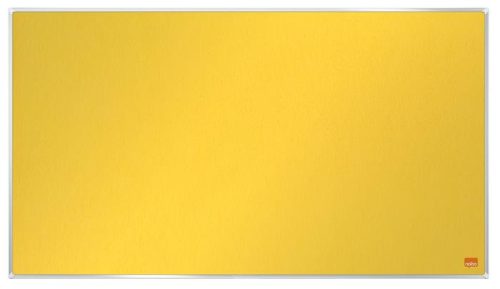 Textiltábla, széles képarány, 40/89x50cm, alumínium keret, NOBO Impression Pro, sárga (VN5430)