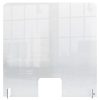 Védőfal, kiadó ablakkal, asztali, akril, 700x850 mm, NOBO, átlátszó (VN5488)