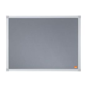   Üzenőtábla, alumínium keret, 60x45 cm, NOBO Essentials, szürke (VN5681)