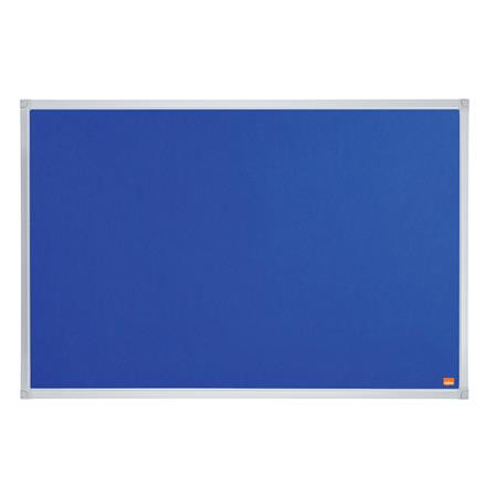Üzenőtábla, alumínium keret, 90x60 cm, NOBO Essentials, kék (VN5682)