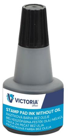 Bélyegzőfesték, 30 ml, VICTORIA OFFICE, fekete (VOBFF)