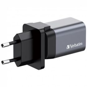   Hálózati töltő, 1xUSB-C PD (35W), USB-A QC 3.0, EU/UK/US, GaN, VERBATIM (VT32200)