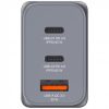 Hálózati töltő, 2xUSB-C PD (65W), USB-A QC 3.0, EU/UK/US, GaN, VERBATIM (VT32201)