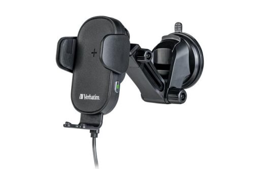 Autós tartókar és töltő, Qi töltés, VERBATIM FWC-01 (VT49552)