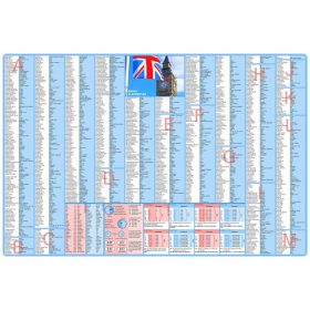   Könyökalátét, kétoldalas, STIEFEL Angol alapszótár (VTK16)