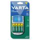 Elemtöltő, AA ceruza/AAA mikro, 4x2600 mAh AA, LCD kijelző, 12V USB, VARTA (VTL06)