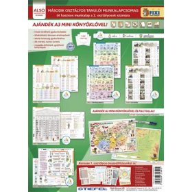   Tanulói munkalap csomag, 5 munkalap, 1 alátét, filc, STIEFEL II. osztály (VTMCS02U)