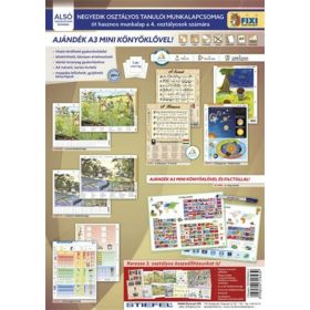   Tanulói munkalap csomag, 5 munkalap, 1 alátét, filc, STIEFEL IV. osztály (VTMCS04U)