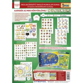   Tanulói munkalap csomag, 5 munkalap, 1 alátét, filc, STIEFEL Iskolaelőkészítő (VTMCS10)