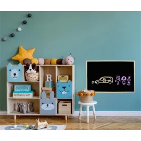   Krétás tábla, fekete felület, nem mágneses, 40x60 cm, fakeret, VICTORIA VISUAL (VVI10)