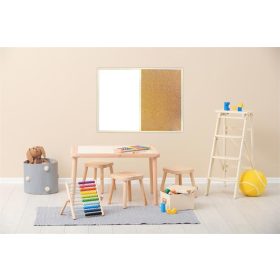 Kombitábla, 60x80 cm, fakeret, VICTORIA VISUAL (VVI13)