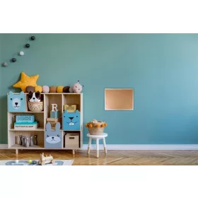   Parafatábla, kétoldalas (parafa/parafa), 30x40 cm, fa keret, VICTORIA VISUAL (VVI18)