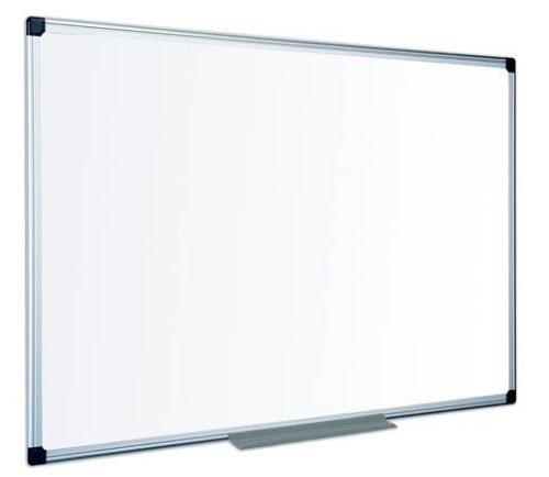 Fehértábla, zománcozott, mágneses, matt, 120x240 cm, alumínium keret VICTORIA VISUAL (VVIMM03)