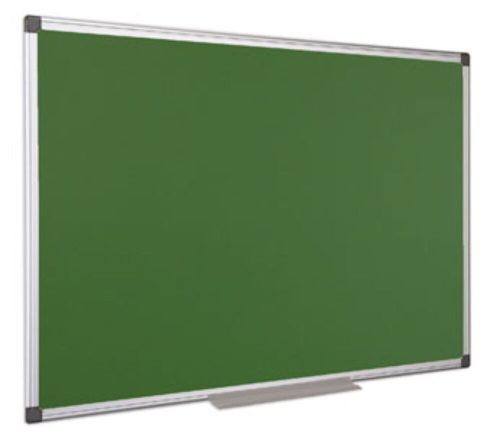 Krétás tábla, zöld felület,  nem mágneses, 120x180 cm, alumínium keret (VVK06)