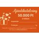 Elektronikus ajándékutalvány 50000 Ft értékben