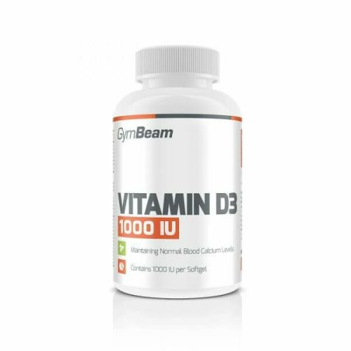 D3-vitamin 1000 NE - GymBeam 120 kapszula