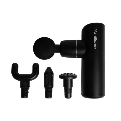 Mini masszázspisztoly Black - GymBeam