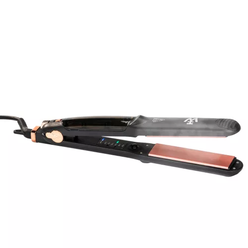 Magic Hair Magic Iron gőzölős hajvasaló fekete házzal és rozéarany kerámia lapokkal