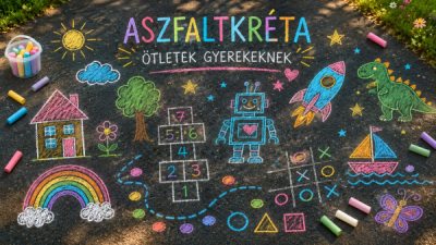 Aszfaltkréta ötletek gyerekeknek