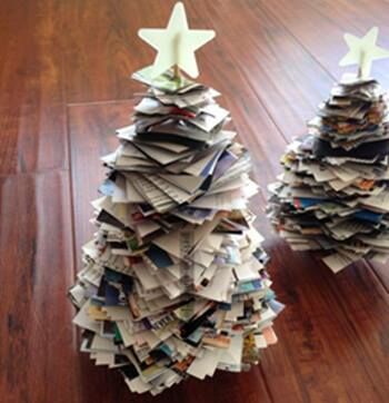 Karácsonyfa újságpapírból vagy irodai papírokból - tippek az irodai dekorációhoz - officemarket.hu