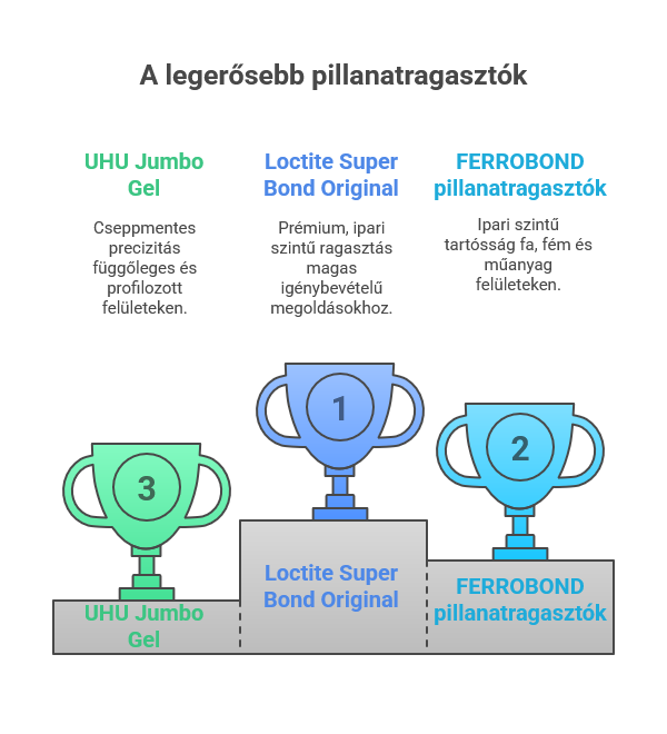 Melyik a legerősebb pillanatragasztó!