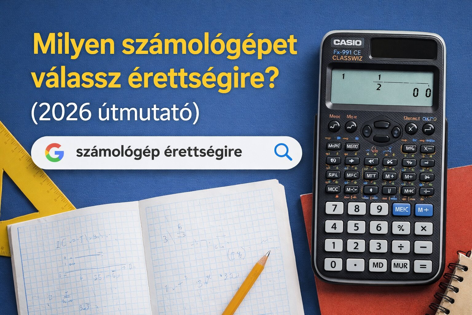 Milyen számológépet válassz érettségire? (2026 útmutató)