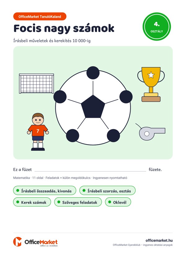 Focis nagy számok – borító